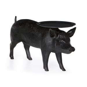 Moooi Table basse Pig table noir en matière plastique