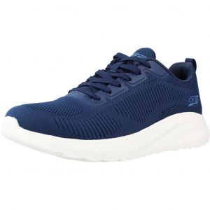 Skechers Bobs Squad Chaos Face Off, Basket Femme, Bleu, 41 EU