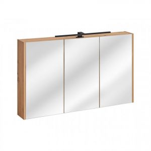 Image de AC-D&eacute;co Armoire miroir mural - 120 x 16 x 72 cm - Madera