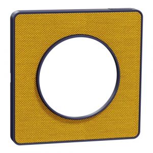 Schneider Electric Odace Touch - Plaque de finition Kvadrat 1 poste - Ocre/Cob - S550802KY