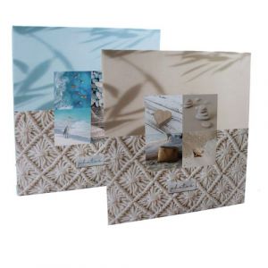 Ariane Lot de 2 classeurs photo sun 400 pochettes 11x15 - Beige