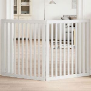 VidaXL Barrière pour Chien Pliable 2 Panneaux 160 cm Bois de peuplier, barrière pour Animaux de Compagnie, barrière de sécurité pour Chiens, barrière de sécurité pour Chien