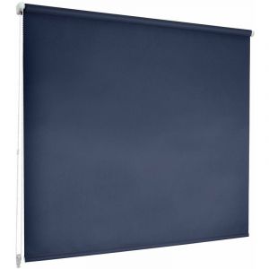 Store enrouleur Daylight coloris Bleu fonc&eacute; 65 x 150 cm