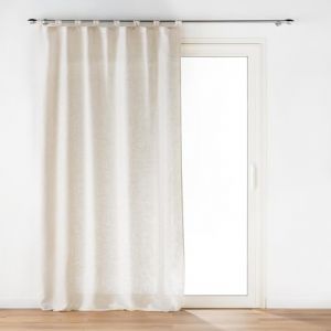 Douceur d'int&eacute;rieur, Rideau &agrave; Passants (140 x 240 cm) Pauline, Polyester & Lin