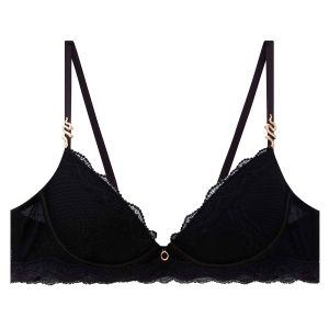 Pomm'Poire Soutien-gorge ampliforme coque moulée push-up noir Poison