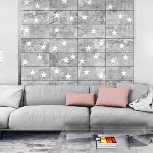Artgeist Papier Peint "Stars on Concrete" 50x1000cm