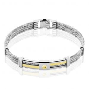 Charles Jourdan FZ012H - Bijou Bracelet Homme - Argent