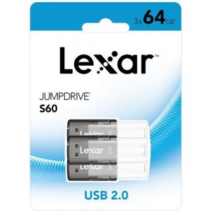 Lexar Clé USB PACK 3 JUMPDRIVE S60 3 X 64G