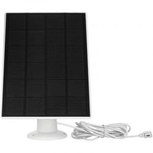 Abus Panneau solaire (PPIC91600) pour caméra à batterie Pro - Chargement de la batterie respectueux de l'environnement - résistant aux intempéries, inclut support de montage avec rotule