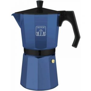 Cecotec Cafetiere Italienne Mokclassic 600 Blue Mokclassic 600 Blue. Cafetière Italienne De 300 Ml,Pour Toutes Les Surfaces, Ergonomique, Filtre Inox Pour Un Café Pur Et Joint En Silicone Étanche