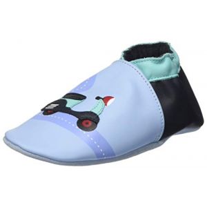 Image de Robeez Scooter, Chaussons B&eacute;b&eacute; gar&ccedil;on, (Bleu Clair 51), 25/26 EU
