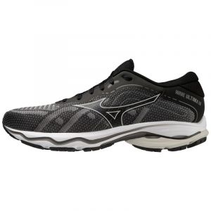 Mizuno Homme Wave Ultima 14 Chaussure de Course sur Route, Noir Argent Nimbus Nuage, 41 EU