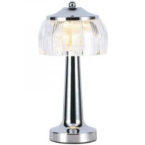 V-TAC Lampe de table LED à intensité variable LED/1W/5V 3000-6000K 1800 mAh chrome
