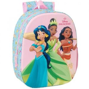 Safta Sac &agrave; dos enfant Disney Princess 3D 33 cm