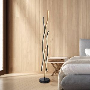 Globo Lampadaire Geronimo - noir - m&eacute;tal - 20 cm - module LED int&eacute;gr&eacute; - 67206SW