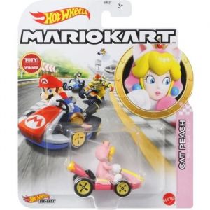 Mattel Voiture Mario Kart - Cat Peach Princesse - Character Cars 1:64