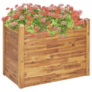 VidaXL Jardinière 110x60x84 cm Bois d'acacia solide