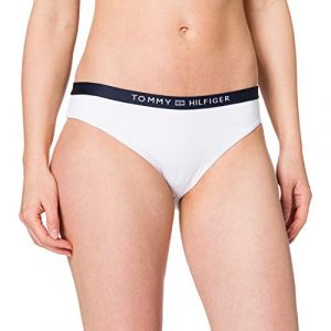 Image de Tommy Hilfiger Bas de bikini uni avec bande Blanc - Taille L