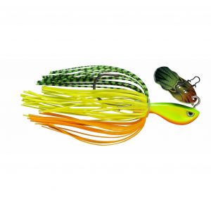 Rapala Leurre de Pêche Rap-V Pike Bladed Jig Construction sans Plomb (Bismuth) - Leurre Eau Douce Coulant - Profondeur de Nage Variable - Taille 10cm / 17g - Fabriqué en Estonie - Fire Tiger
