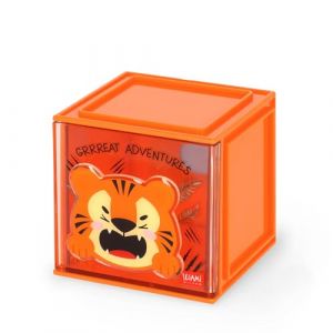 Legami Organiseur de bureau modulable - Cutie Cube - Tiger