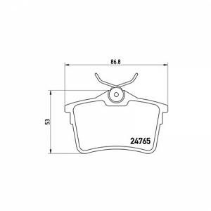 Brembo 4 plaquettes de frein P61084