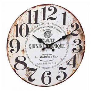 TFA Dostmann Horloge Murale Analogique En Mdf, Design Vintage, Quinine Tonique 60.3045.10