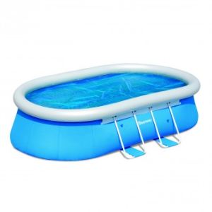 Image de Bestway 58255 - Bâche solaire en PVC 410 x 260 cm pour piscine autoportante ovale 488 x 305 cm