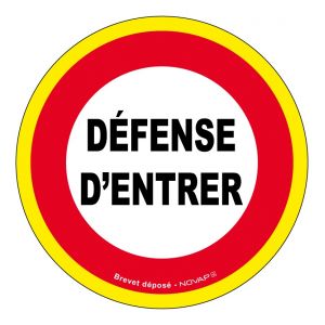Novap Disques d'interdiction rigides fluorescents defense d'entree
