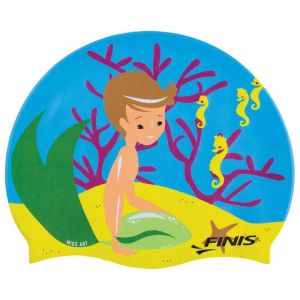 Finis Mermaid Bonnet De Bain En Silicone Fille, merman Bonnets de bain