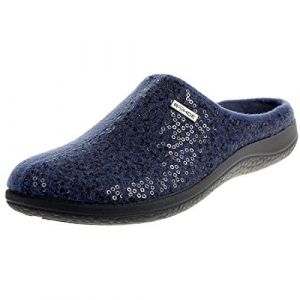 Rohde 6550 Bari Chaussons Femme, Pointure:38 EU, La Couleur:Bleu