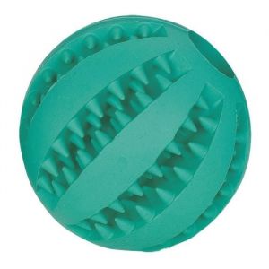 Image de Nobby Jouet Dental fun baseball en caoutchouc - Menthe - 7cm - Pour chien - En caoutchouc 7cm - Menthe - La mastication est idéale pour l'hygiène dentaire.