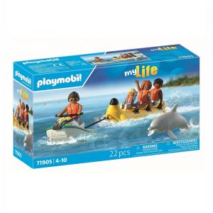 Playmobil Scooter des mers, banane tractée & 4 per