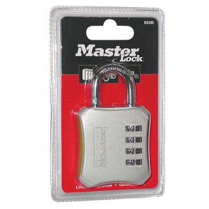 Master Lock Cadenas à 4 chiffres - acier - 50 mm - Cadenas