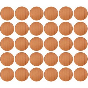 Cyclingcolors 30x Cache vis adhésif autocollant diamètre 20mm bouchon trou meuble table chaise maison, bois pin foncé