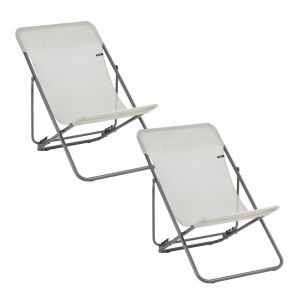 Lot de 2 Transats pliants multi-positions - Maxi Transat - Batyline Iso