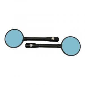 Rétroviseurs Avoc Indiana rond alu CNC noir