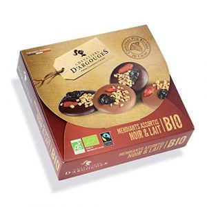 Les Chevaliers d'Argouges Assortiment de mendiants lait,noir Bio/Fairtrade s 135g
