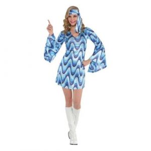 Image de Amscan Disco Blue Costume Femme S