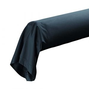 Taie de Traversin "Percaline" 85x185cm Bleu Nuit Prix