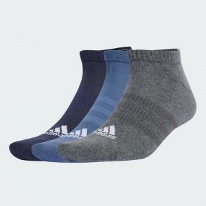 Adidas Cushioned Sportswear Low Cut Socks 3 Pair Pack, Chaussettes invisibles Mixte, legend ink/preloved ink/dark grey heather,