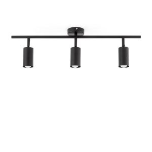 Plafonnier spot triple orientable métal, Projoto Noir Taille Taille Unique