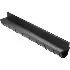 Mea 1m caniveau home largeur 100 grille fente A15 Ht 60x18mm