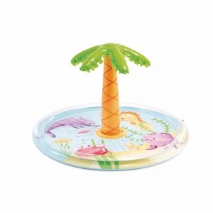 Intex Piscine pour Enfants Spray Palmier D173 x 104 cm + 2 A, Multicolore (1)