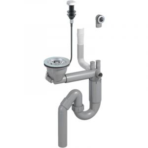 Vidage bonde automatique gain de place 1 bac pour évier CUIPD389-A