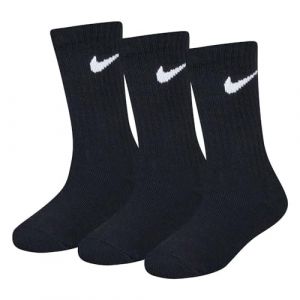 Nike Bébé Fille Young Athletes Toddler Kids Cushioned 3 Paires Crew Shoes 7c-10cy/4-5 (Sock Size), Noir, Taille Unique EU