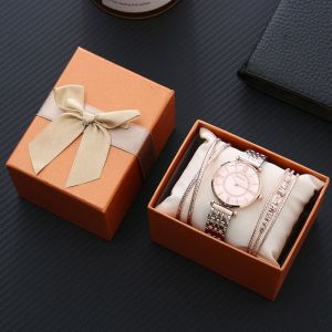 Montre - Td - Set De 3 Montres - &Eacute;l&eacute;gant - Bracelet En M&eacute;tal - Coffret Cadeau Pour Femmes