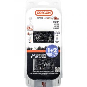 Jardiaffaires Combo Oregon guide 30cm 120SDEA074 + 2 chaines 91P044E
