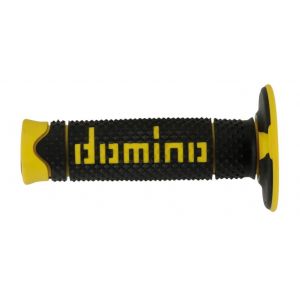 Domino Poign&eacute;es guidon cross Full Grip noir jaune