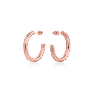Rosefield Boucles d'oreilles JCHSR-J085 - Collection IGGY Petits Anneaux doré rose Laiton