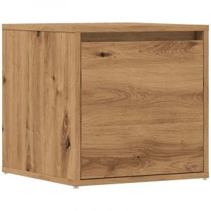 VidaXL Tiroir boîte chêne artisanal 40,5x40x40 cm bois d'ingénierie